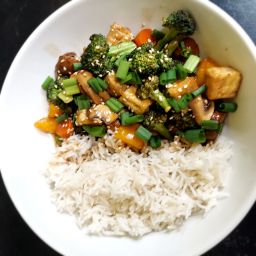 honey ginger tofu