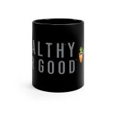 Healthy for Good Black Mug