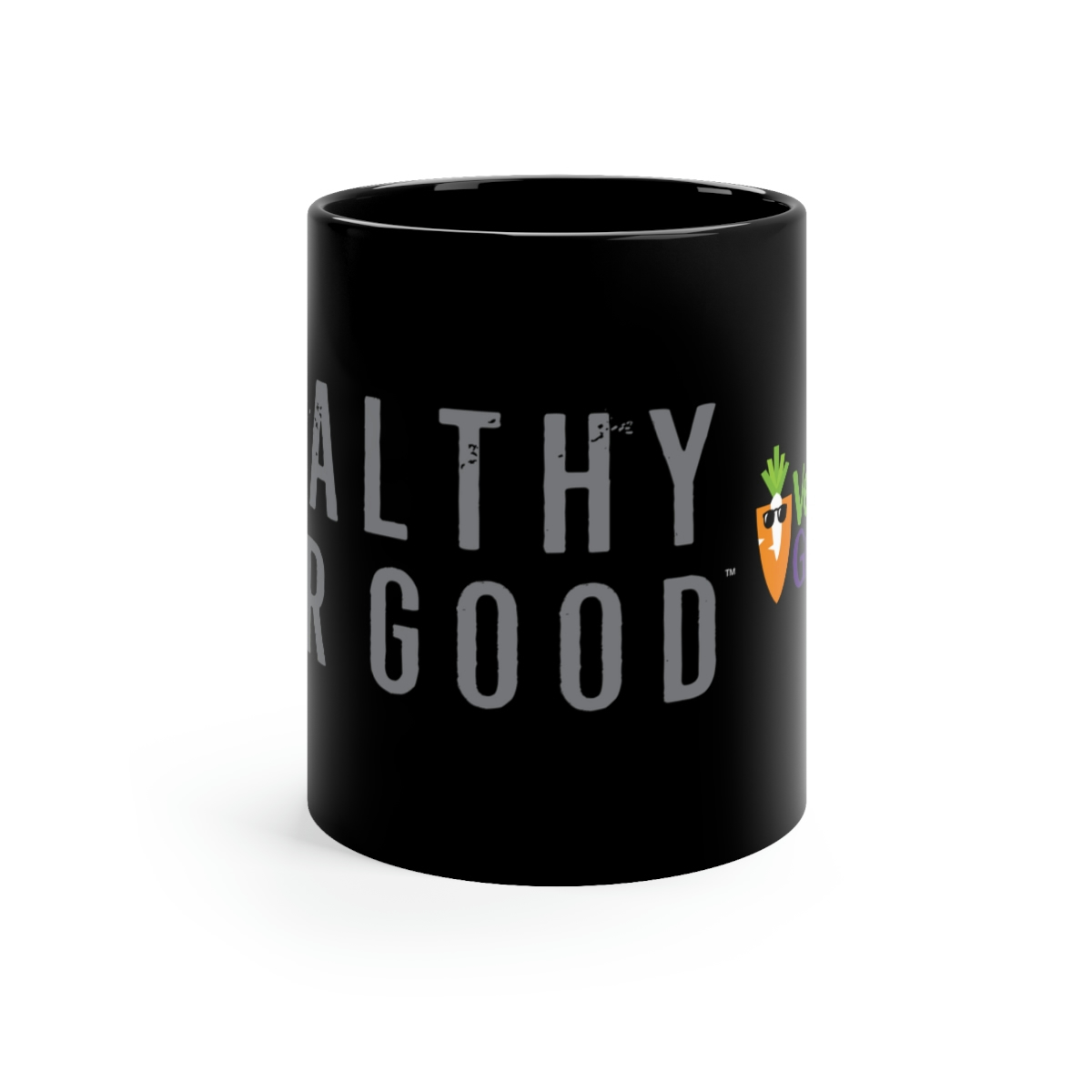 Healthy for Good Black Mug