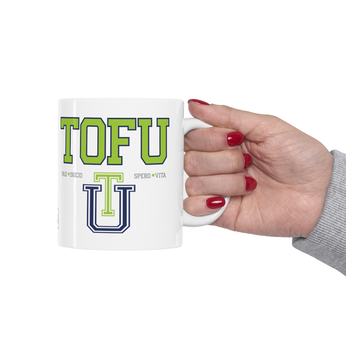 Tofu U Logo Ceramic Mug: Sip & Smile in Style!
